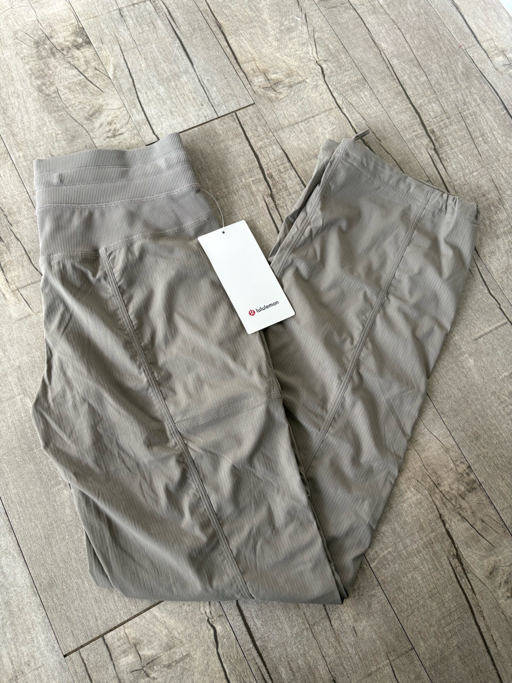 NWT Lululemon Dance Studio Pants Warm Ash Grey Size 4